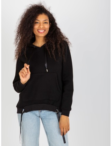 Dresowa bluza kangurka z troczkami OCH BELLA