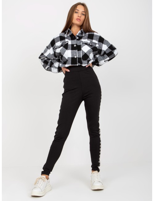 Damskie legginsy na co dzień high waist