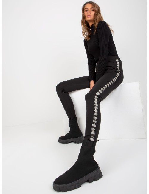 Damskie legginsy na co dzień high waist