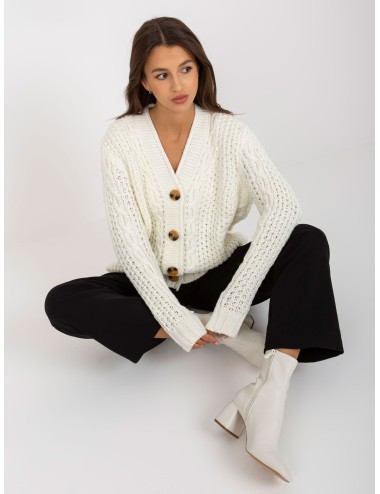 Sweter rozpinany z dużymi guzikami RUE PARIS