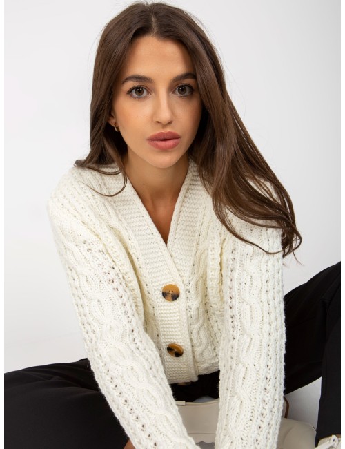 Sweter rozpinany z dużymi guzikami RUE PARIS