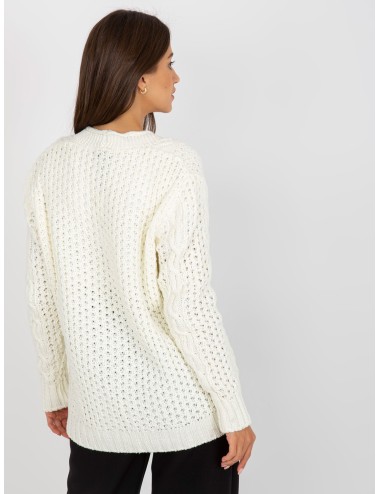 Sweter rozpinany z dużymi guzikami RUE PARIS