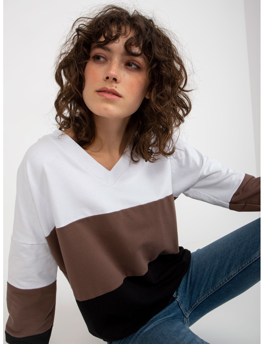 Bluza basic bez kaptura RUE PARIS