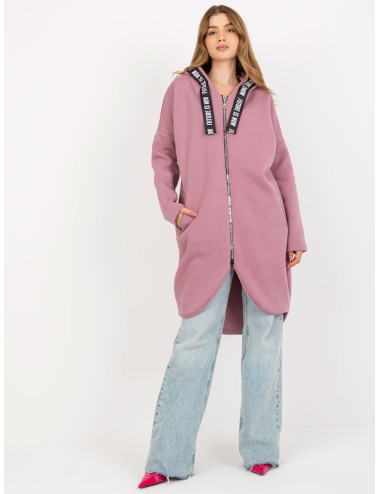 Długa dresowa bluza rozpinana oversize