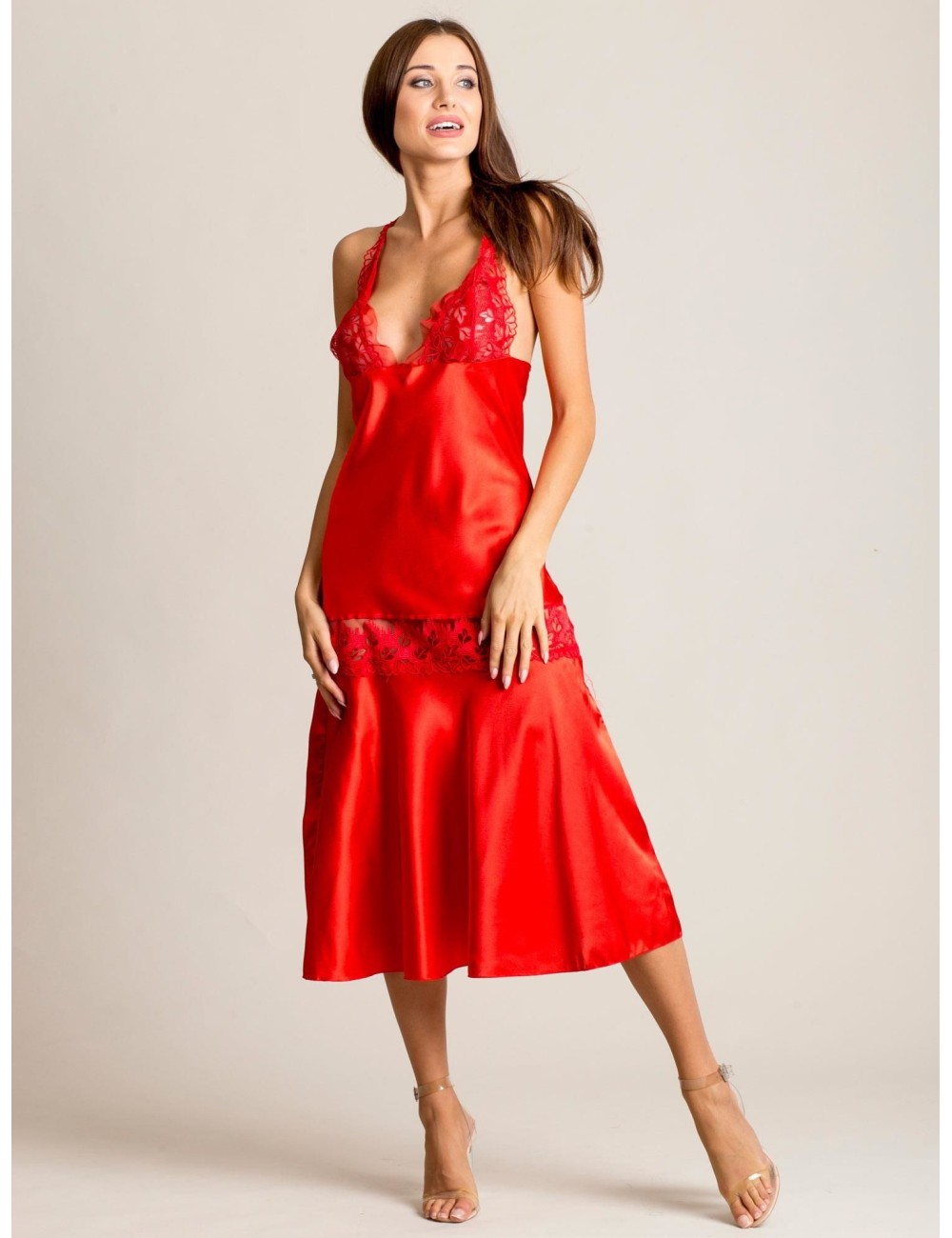 Satynowy komplet nocny