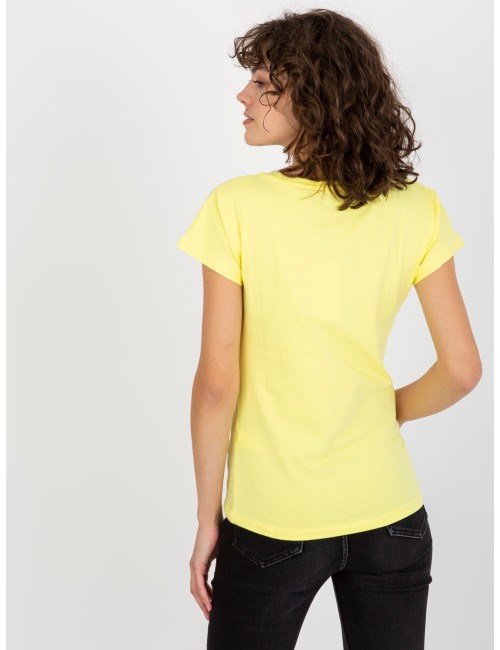 Klasyczny t-shirt basic z dekoltem w serek