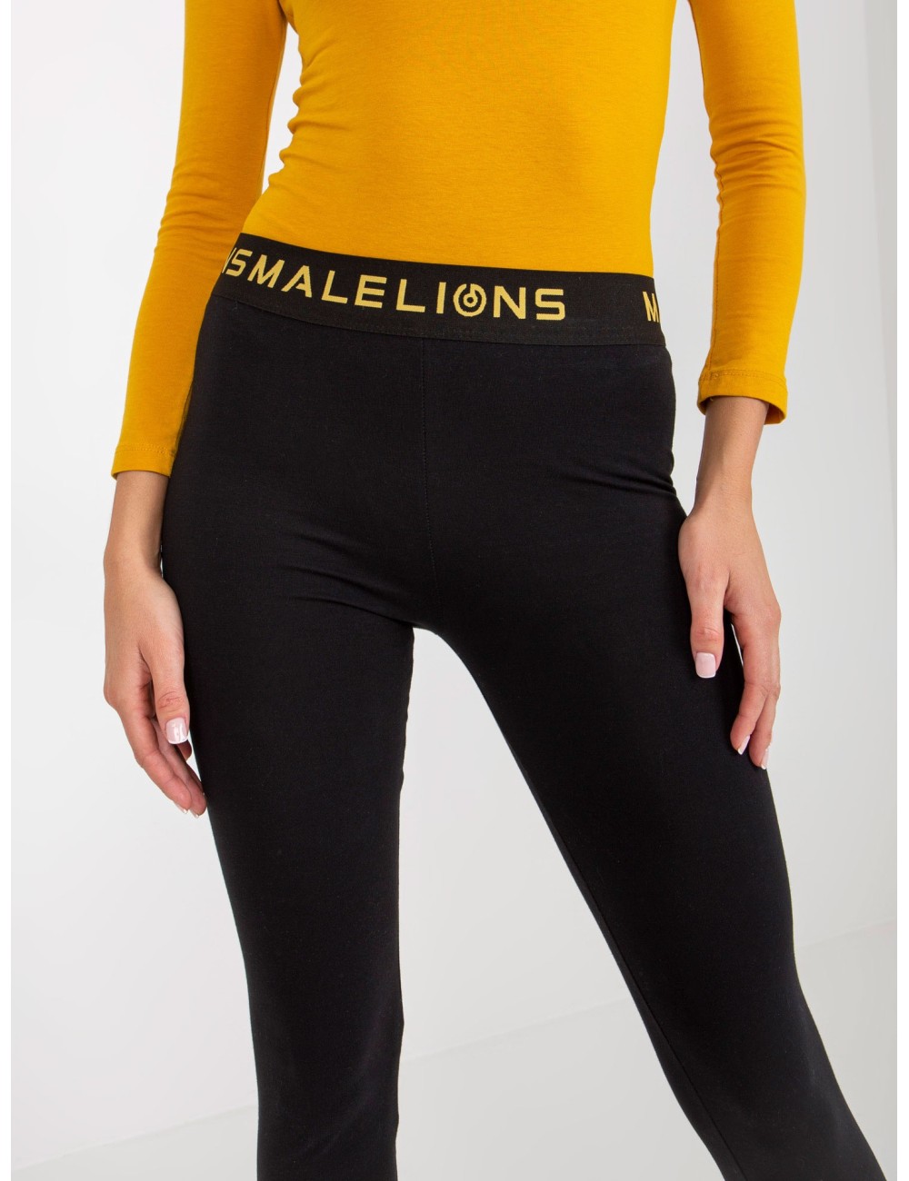 Legginsy na co dzień z gumką w pasie