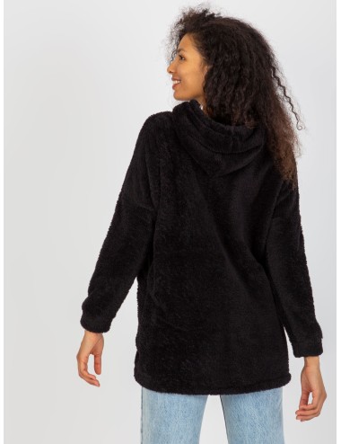 Futrzana bluza rozpinana z kieszeniami RUE PARIS