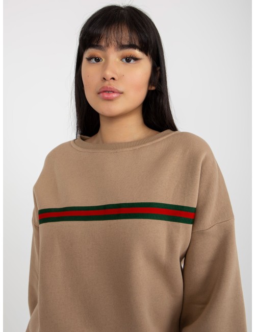 Dresowa bluza oversize bez kaptura