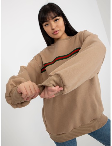 Dresowa bluza oversize bez kaptura