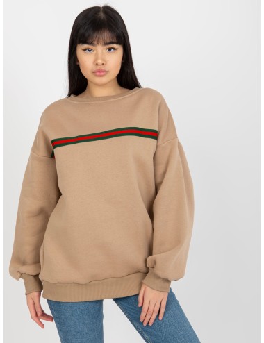 Dresowa bluza oversize bez kaptura