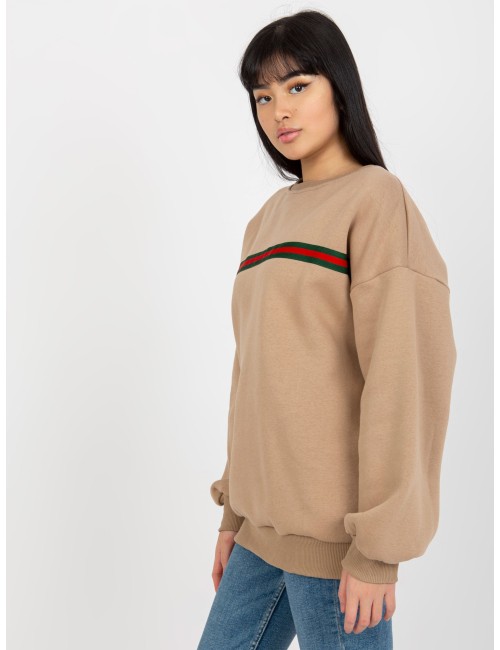 Dresowa bluza oversize bez kaptura
