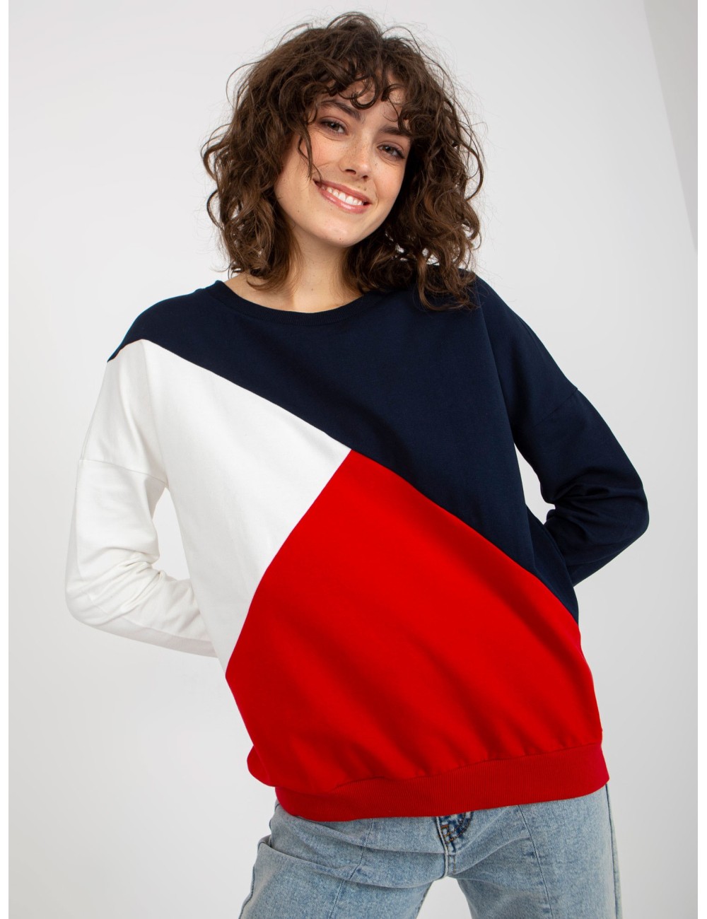Bawełniana bluza basic bez kaptura