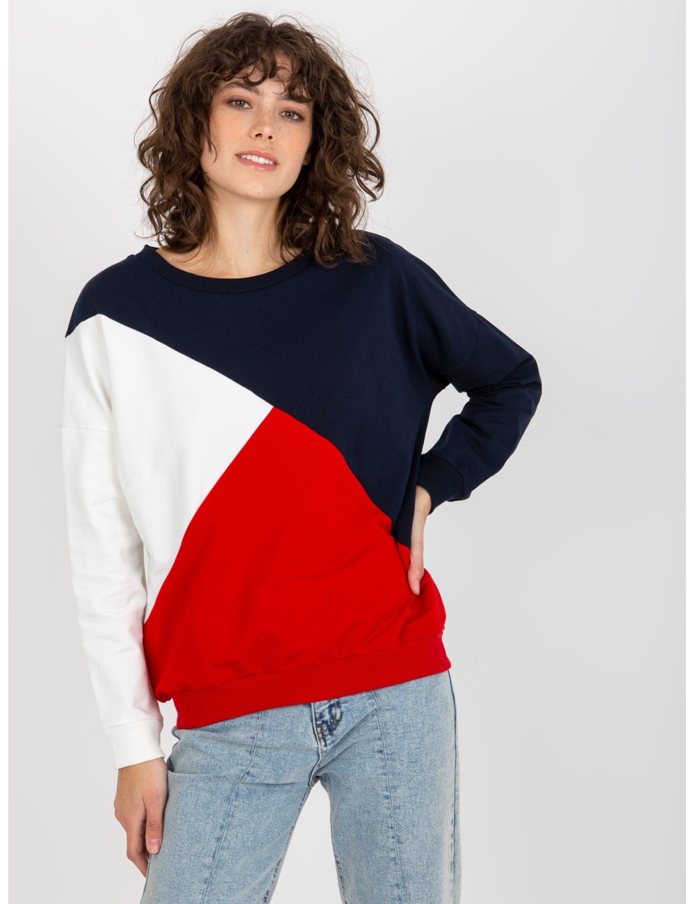 Bawełniana bluza basic bez kaptura