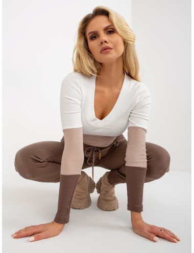 Codzienna bluzka basic w prążek RUE PARIS