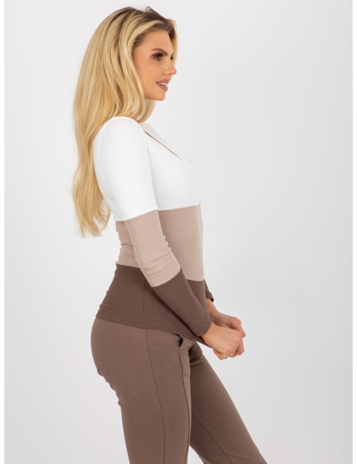 Codzienna bluzka basic w prążek RUE PARIS