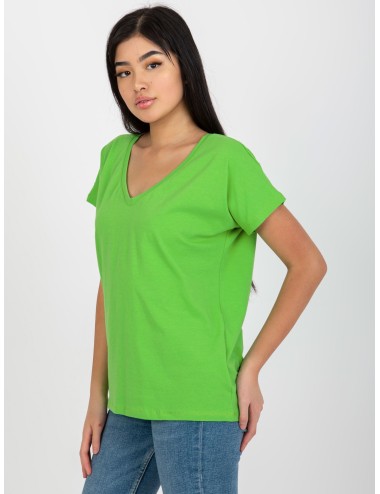 Klasyczny t-shirt basic z dekoltem V Emory