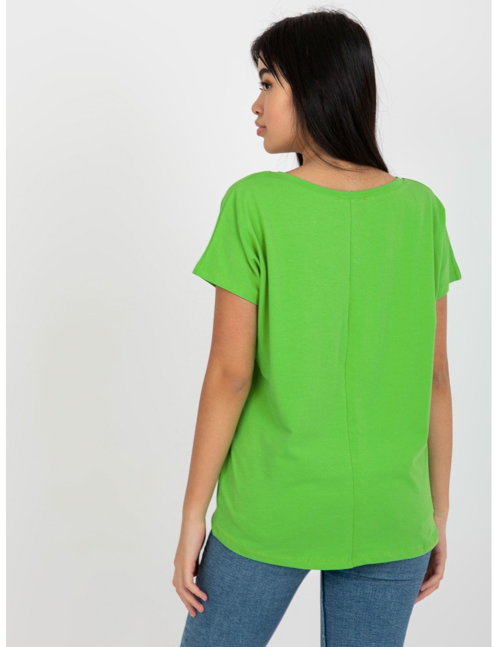 Klasyczny t-shirt basic z dekoltem V Emory