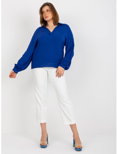 Koszulowa bluzka plus size z wiskozy