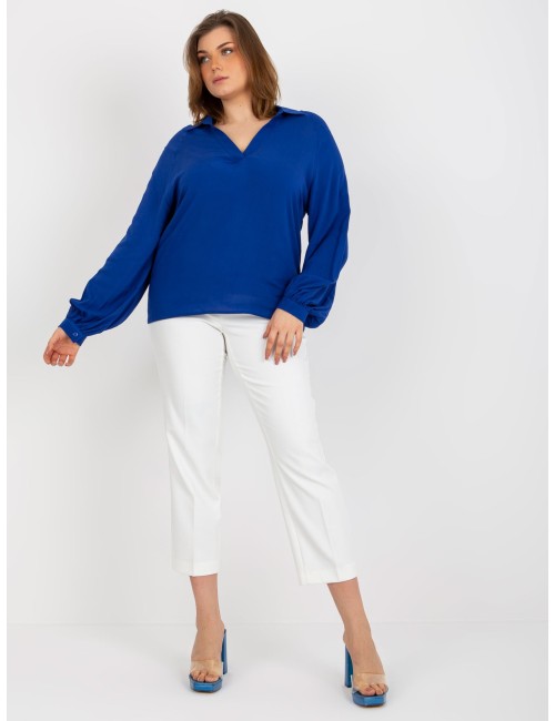 Koszulowa bluzka plus size z wiskozy