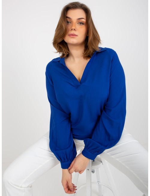 Koszulowa bluzka plus size z wiskozy