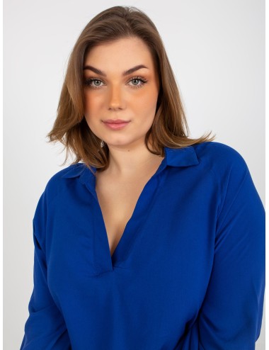 Koszulowa bluzka plus size z wiskozy