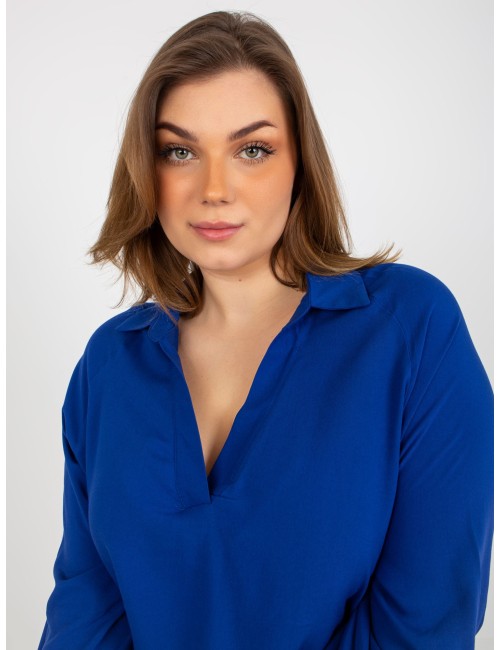 Koszulowa bluzka plus size z wiskozy