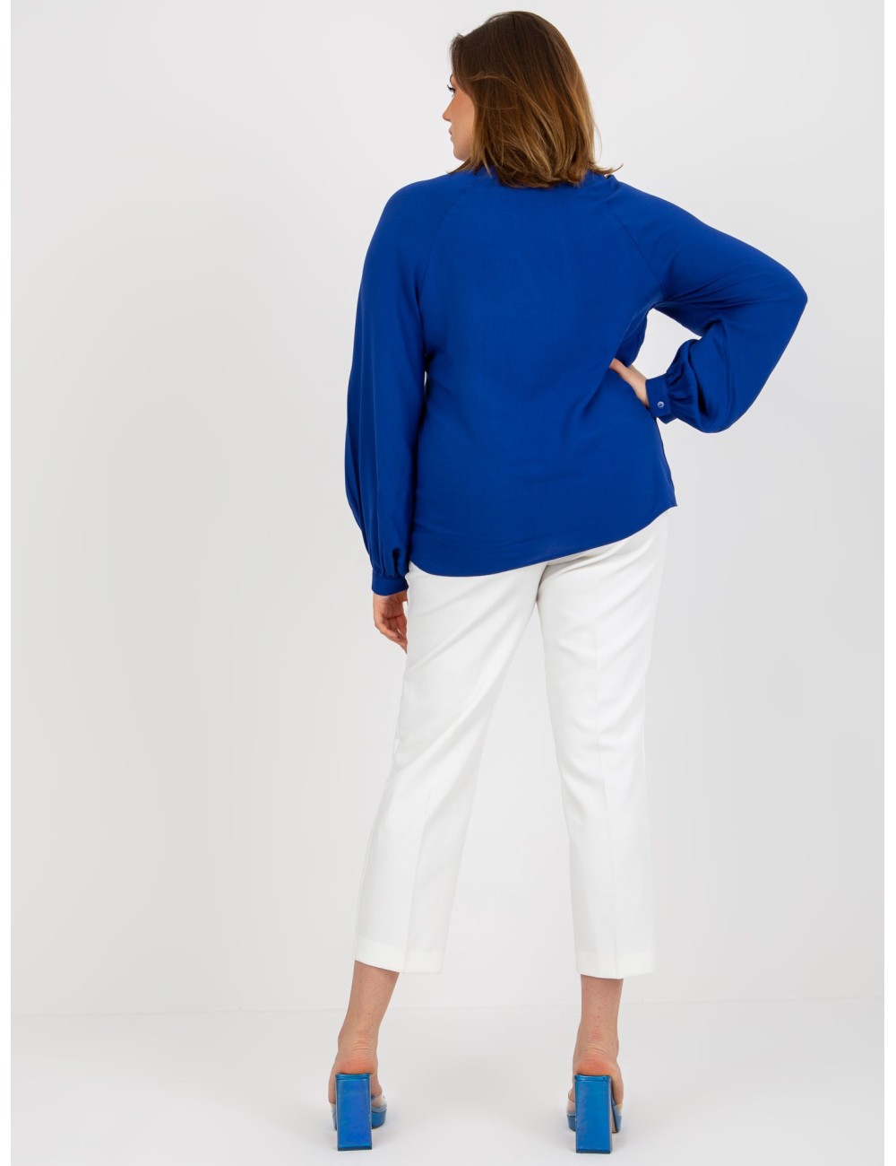Koszulowa bluzka plus size z wiskozy