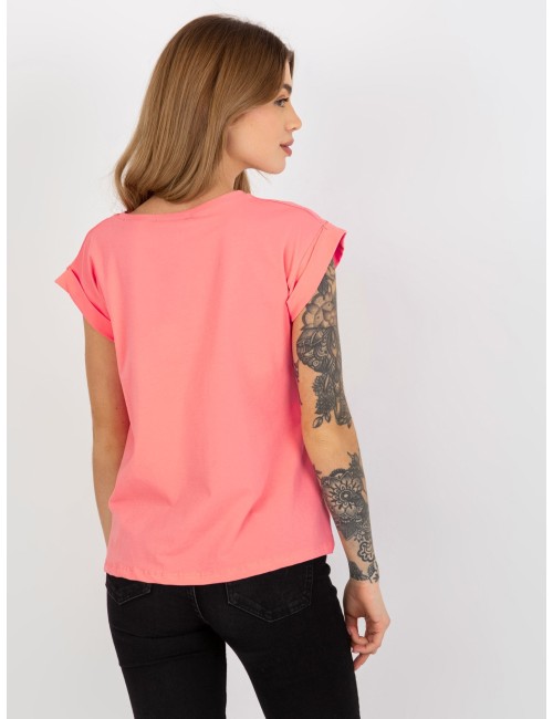 Bawełniany t-shirt damski BASIC FEEL GOOD