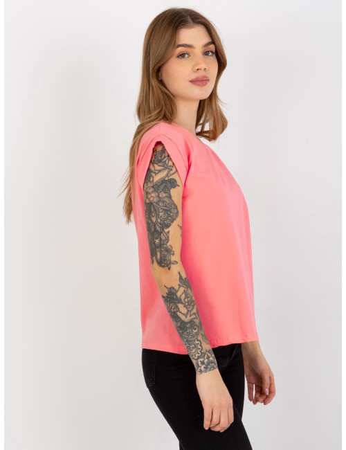 Bawełniany t-shirt damski BASIC FEEL GOOD