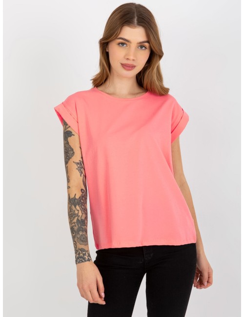 Bawełniany t-shirt damski BASIC FEEL GOOD