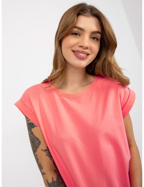 Bawełniany t-shirt damski BASIC FEEL GOOD