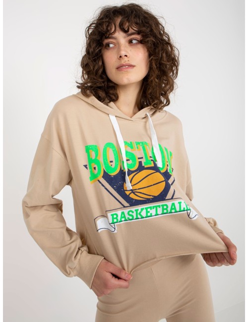 Komplet casualowy z bluzą i kolarkami