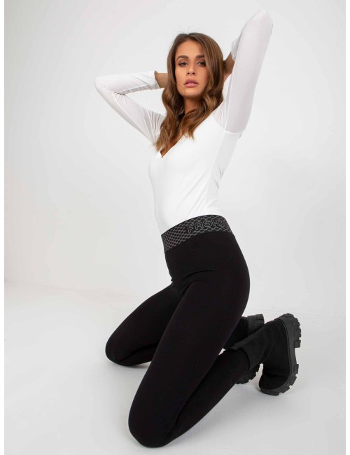 Dopasowane legginsy na co dzień z bawełny