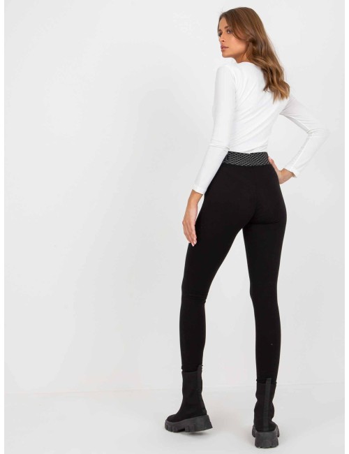 Dopasowane legginsy na co dzień z bawełny