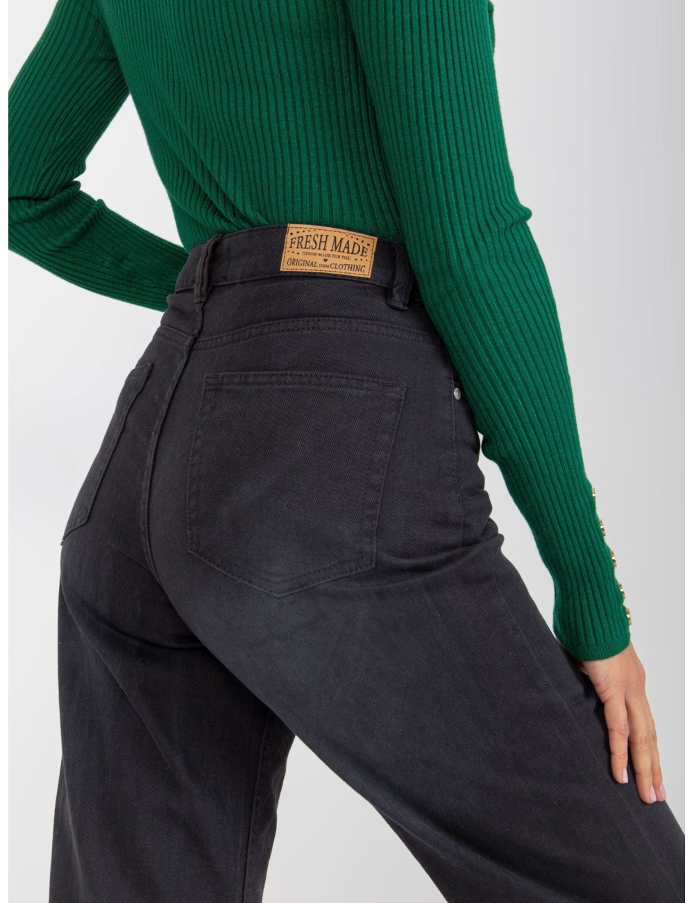 Szerokie spodnie jeansowe FRESH MADE