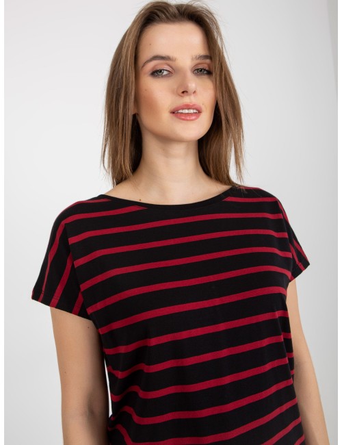 Damski t-shirt w paski BASIC FEEL GOOD