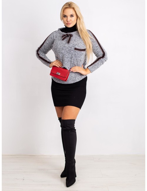 Bluzka plus size z lampasami