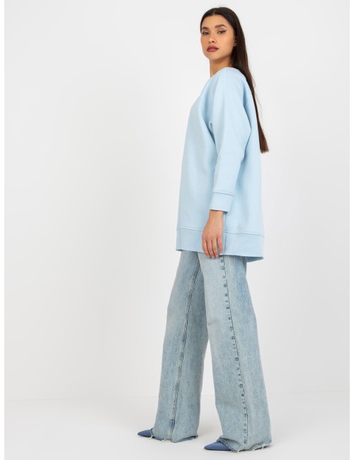 Dresowa bluza basic bez kaptura