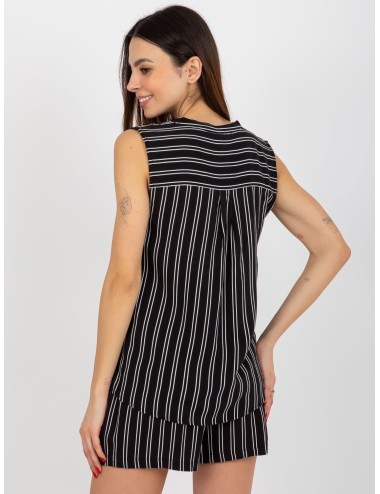 Różowa boho bluzka we wzory bez rękawów FRESH MADE