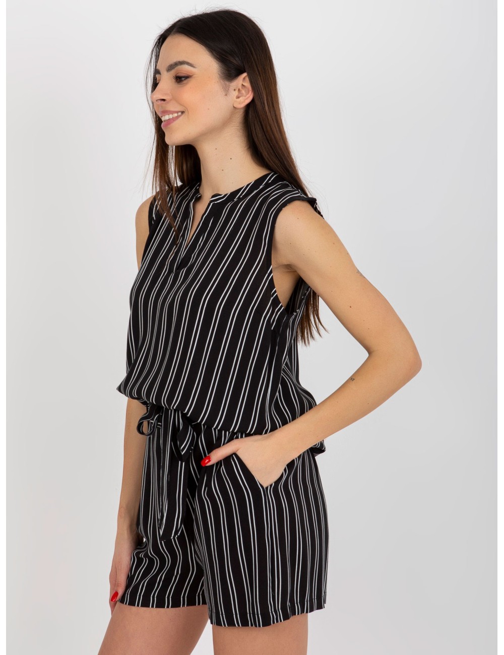 Różowa boho bluzka we wzory bez rękawów FRESH MADE