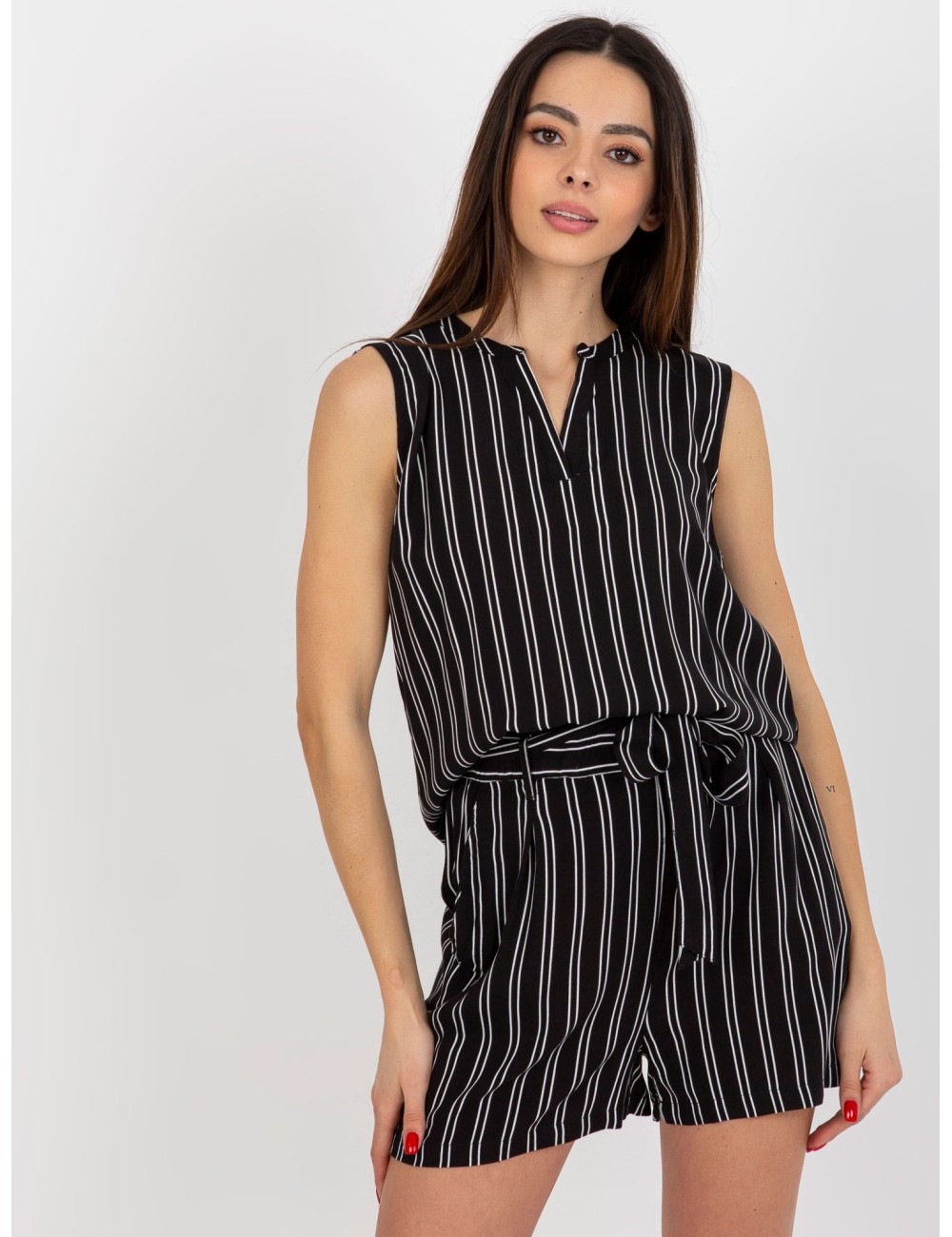Różowa boho bluzka we wzory bez rękawów FRESH MADE