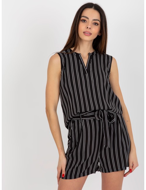 Różowa boho bluzka we wzory bez rękawów FRESH MADE