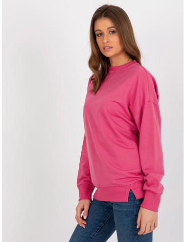 Luźna bluza bez kaptura z okrągłym dekoltem