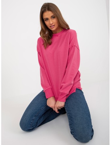 Luźna bluza bez kaptura z okrągłym dekoltem