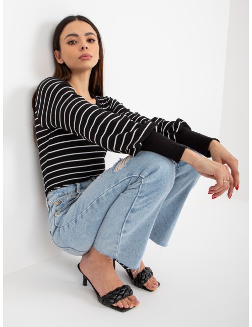 Dopasowana bluzka w prążek BASIC FEEL GOOD