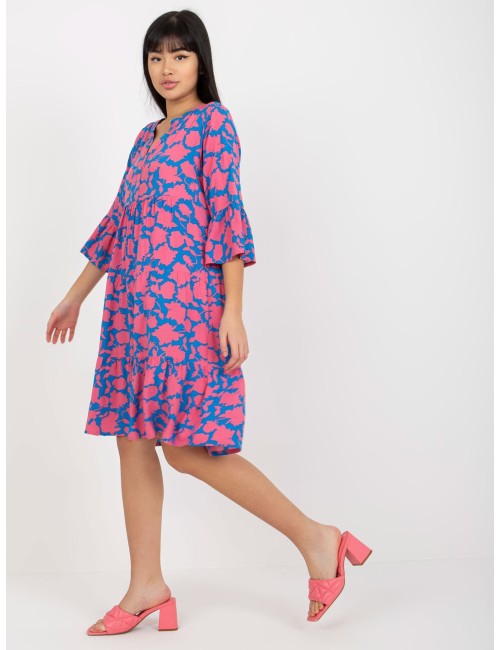 Boho sukienka we wzory z wiskozy SUBLEVEL
