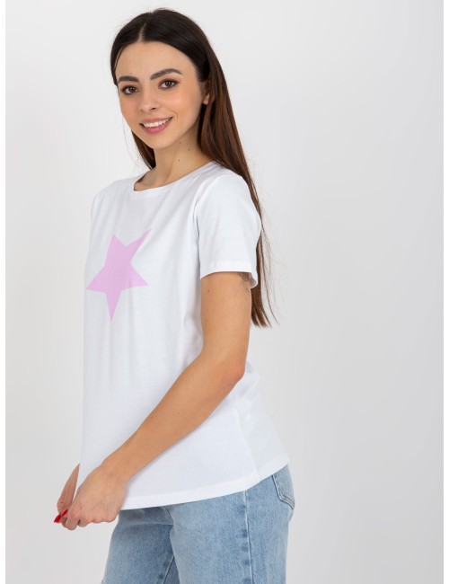 Damski t-shirt z nadrukiem BASIC FEEL GOOD