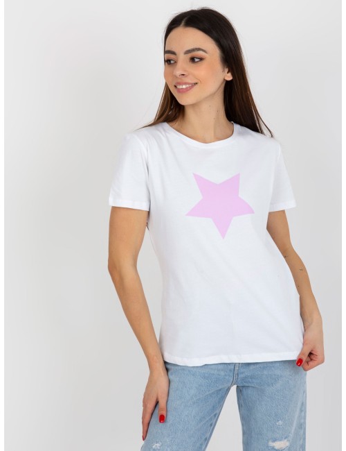 Damski t-shirt z nadrukiem BASIC FEEL GOOD