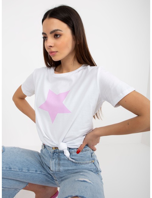 Damski t-shirt z nadrukiem BASIC FEEL GOOD